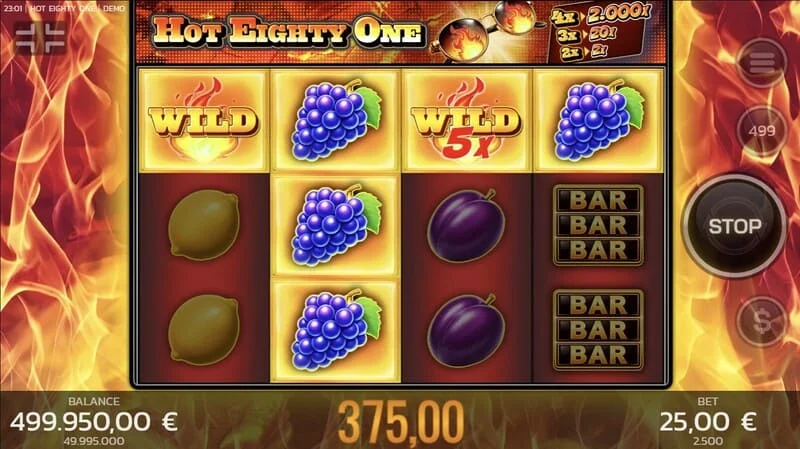 Hot Eighty One – glavna sesija, koluti sa ulogom i kontrolnom pločom